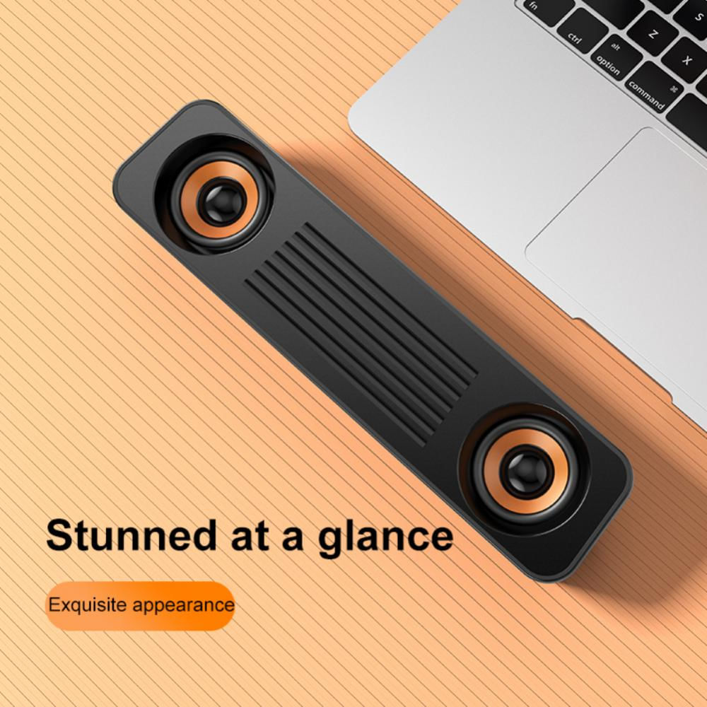 Caixa de Som Mini USB Portátil com Amplificador e Som Estéreo preto