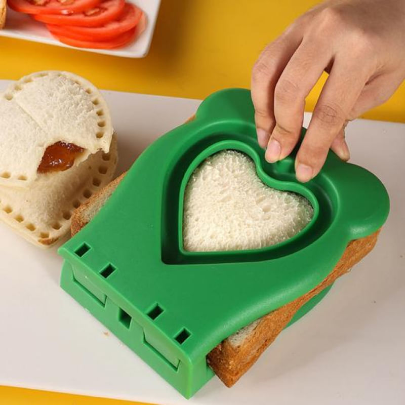 Cortador de Sanduíches em Forma de Coração de Aço Inoxidável
