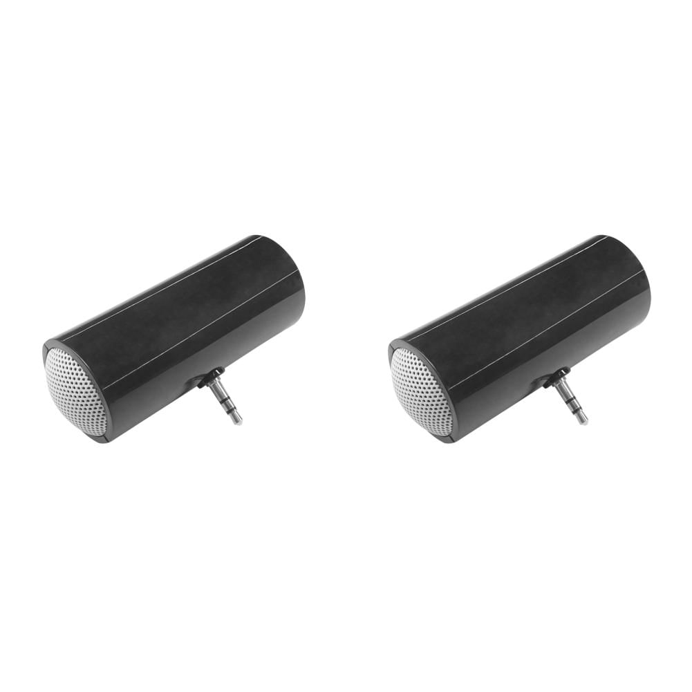 Mini Caixa de Som Portátil com Plugue de 3,5mm para Telefone e Tablet (Preto)