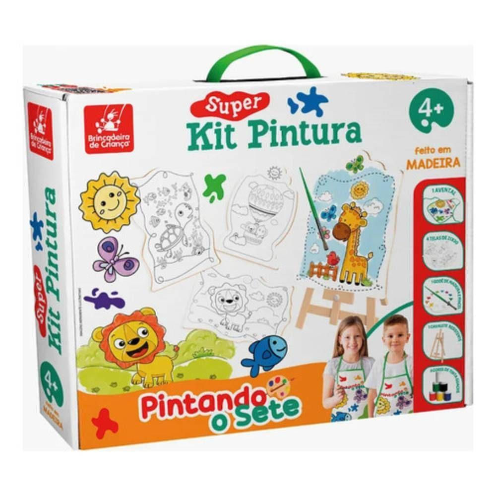 Super Kit Pintura Pintando O Sete 2709 Brincadeira De Criança