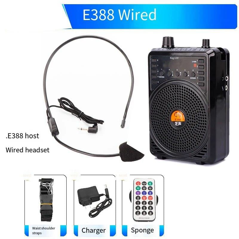 Amplificador Bluetooth com Microfone Sem Fio 48W para Professores e Guias Com fio - Reino Unido
