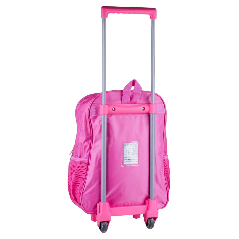 Mochila com Rodinhas Cindy Luxcel IC37612 Rosa