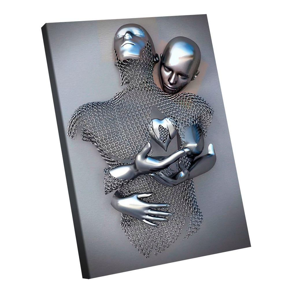 Quadro Casal Metal 3d -- Br Artes