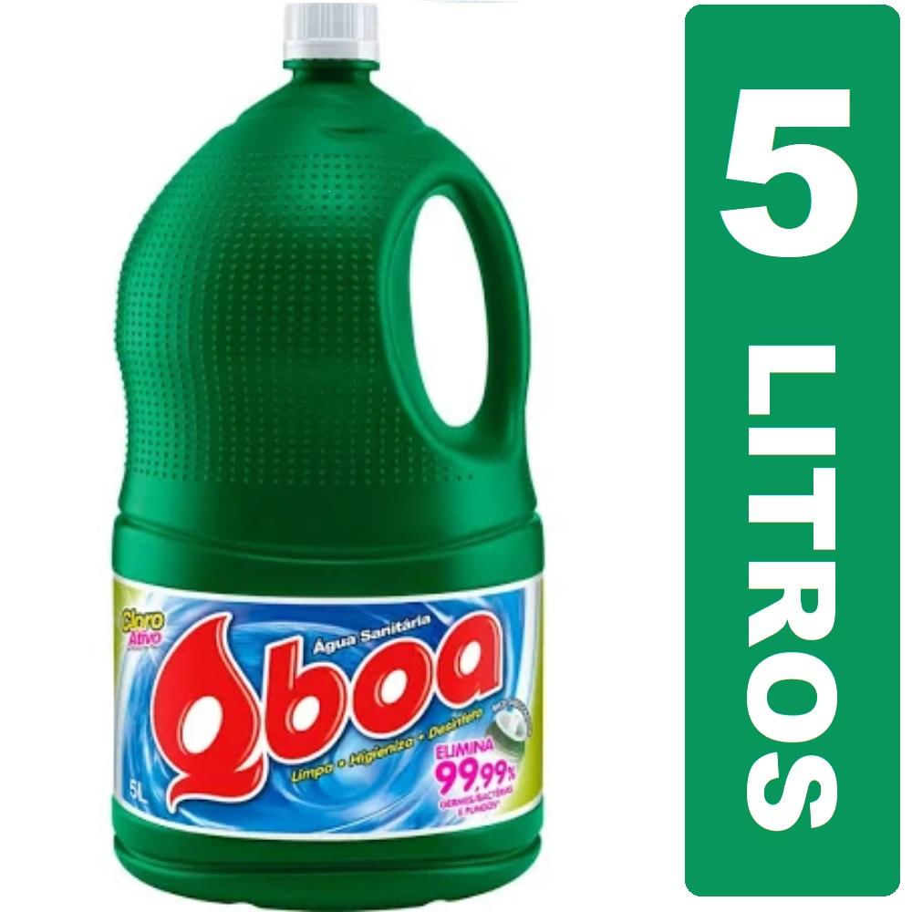 Água Sanitária Qboa 5L - Original