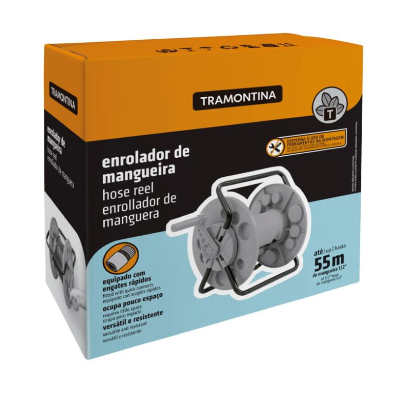 Enrolador de Mangueira Até 55m 1/2 Tramontina