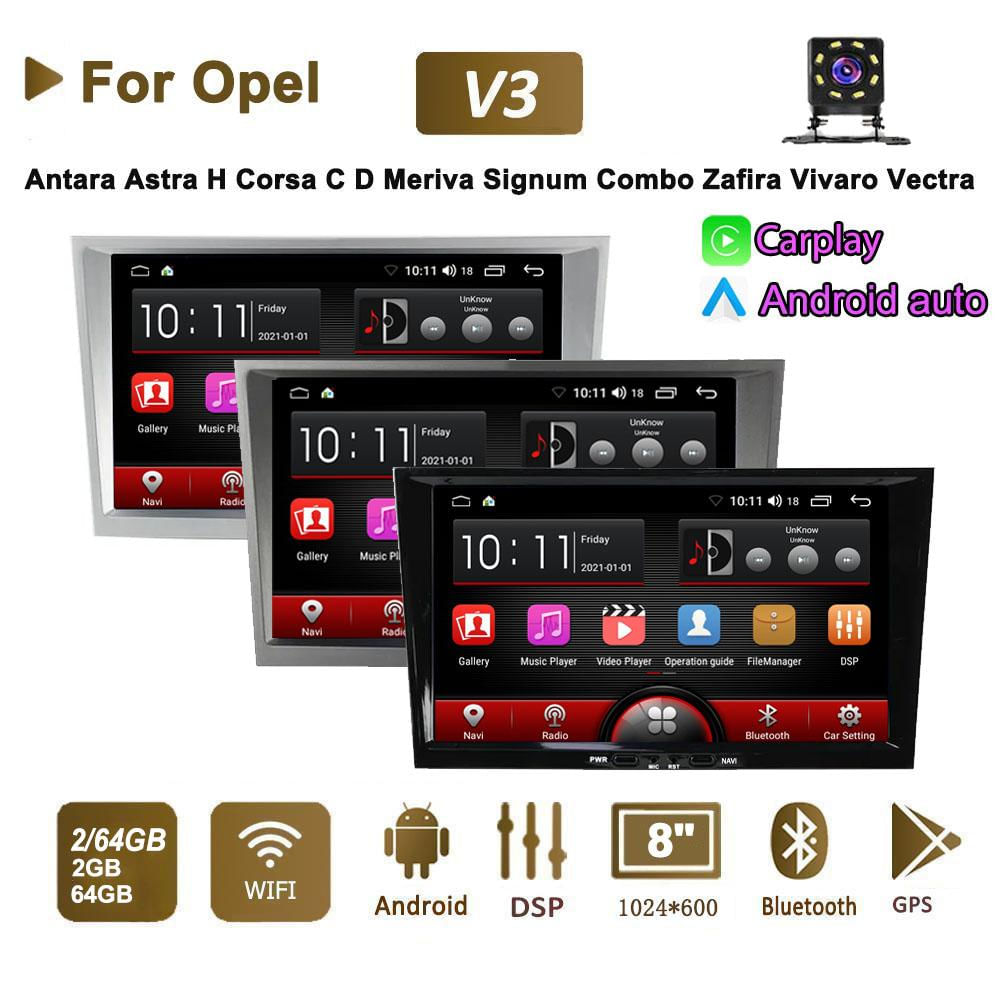 Rádio Automotivo Android de 8 Polegadas para Opel Astra e Outros