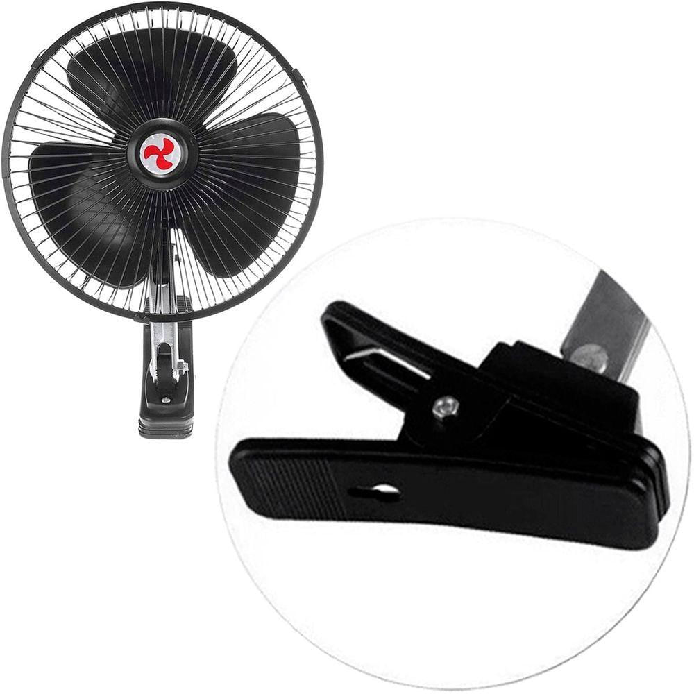 Kit 6 Mini Ventilador Veicular Carro Caminhão ônibus De 20cm