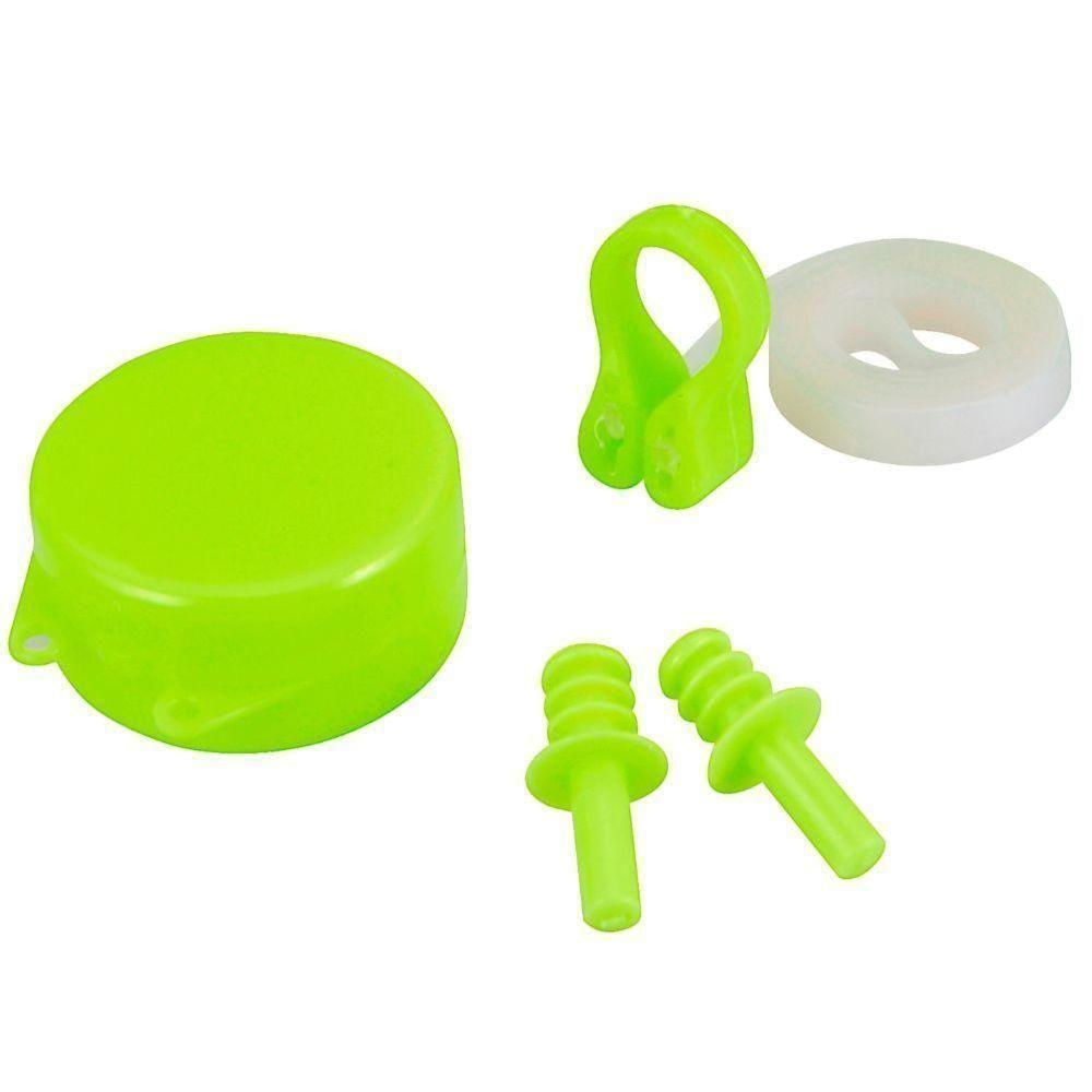 Kit Protetor De Ouvido Tampao Nariz Prendedor Nasal Anatomico Natacao Adulto Infantil Auricular Com Suporte