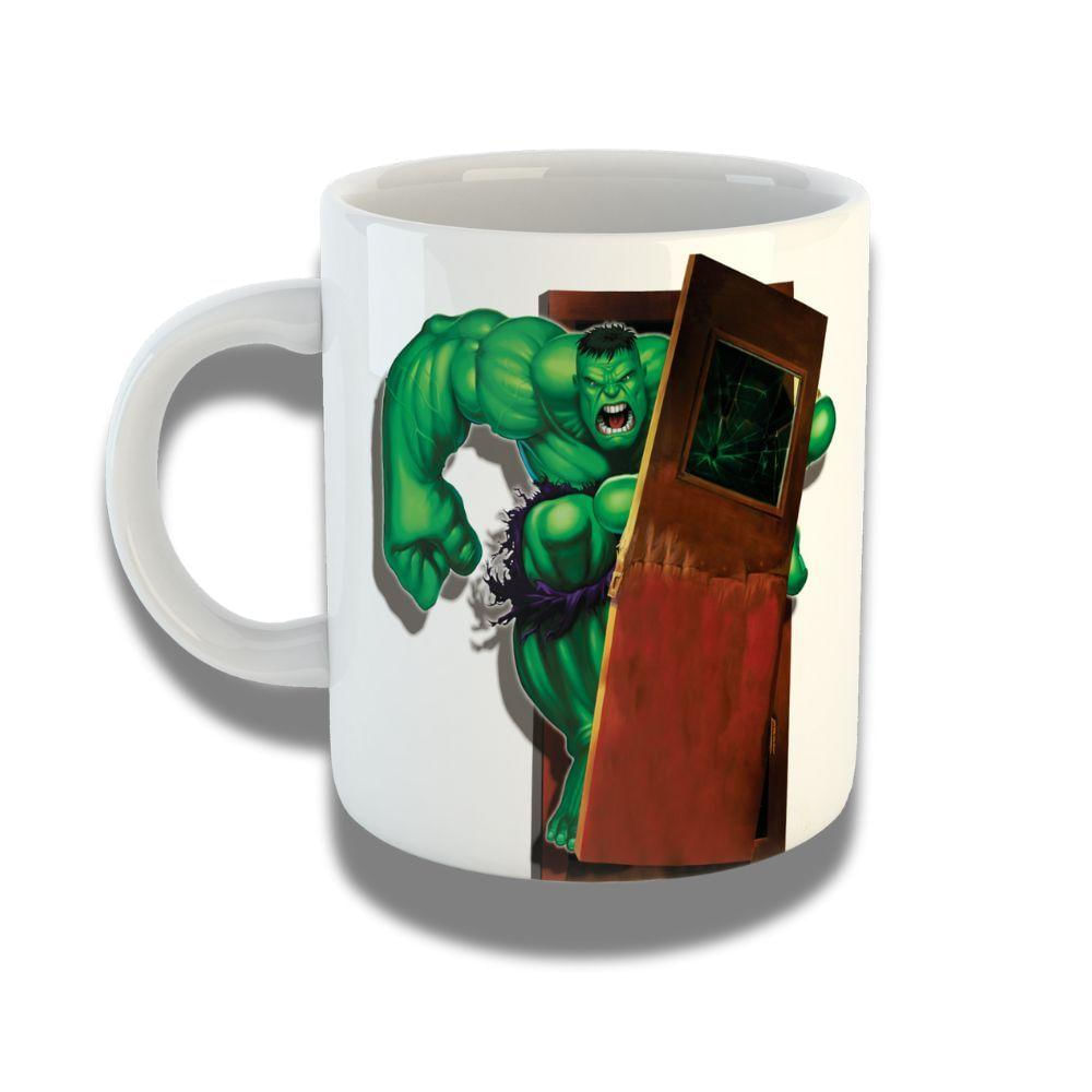 Caneca De Porcelana 325ml Com Design 3d Exclusivo Hulk 2