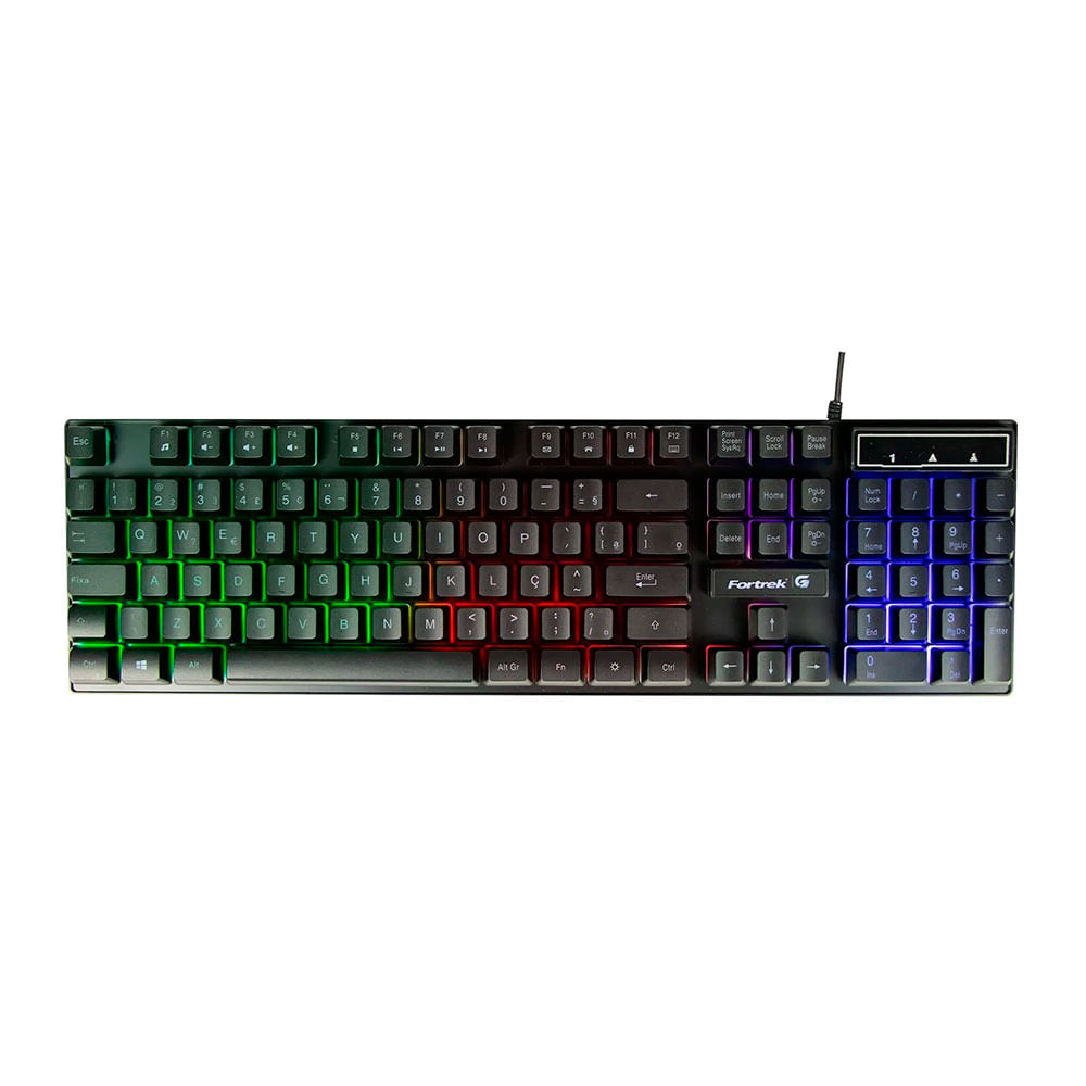 Teclado Gamer Multimidia Fortrek BlackFire New Preto - AC2911