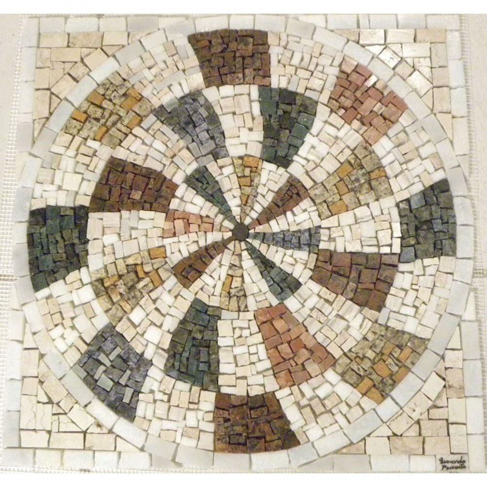 Rosone Mosaico Contemporâneo Colore Mossi I Tamanho 100cm