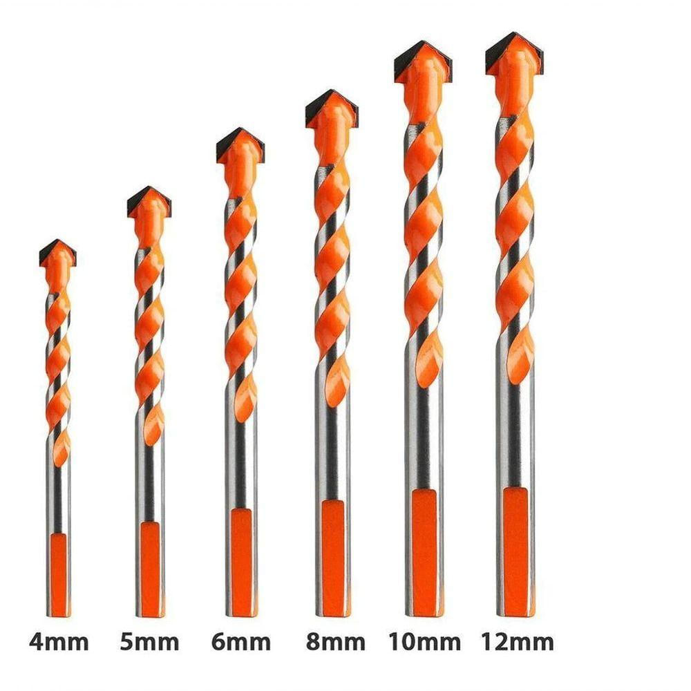 Broca De Torção Triangular Fura Tudo 4mm 5mm 6mm 8mm 10mm 12mm