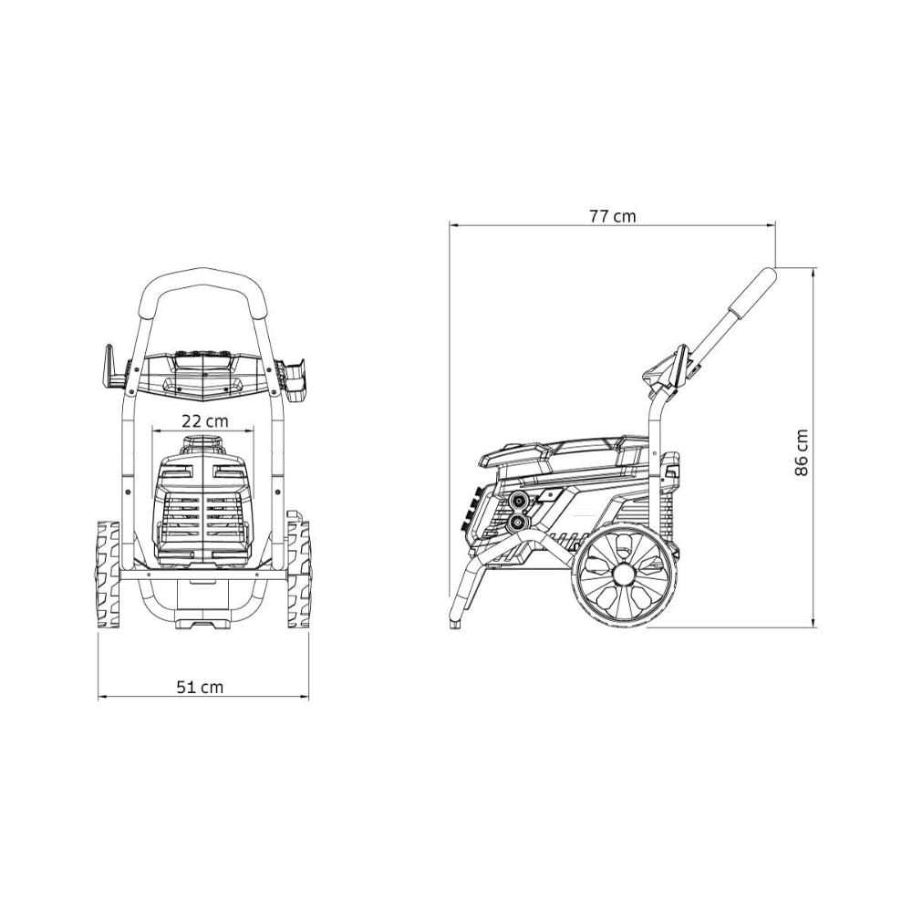 Lavadora de Alta Pressão 2100 W Tramontina com Mangueira Alta Pressão 10 m Jato Regulável 2300 psi 220 V