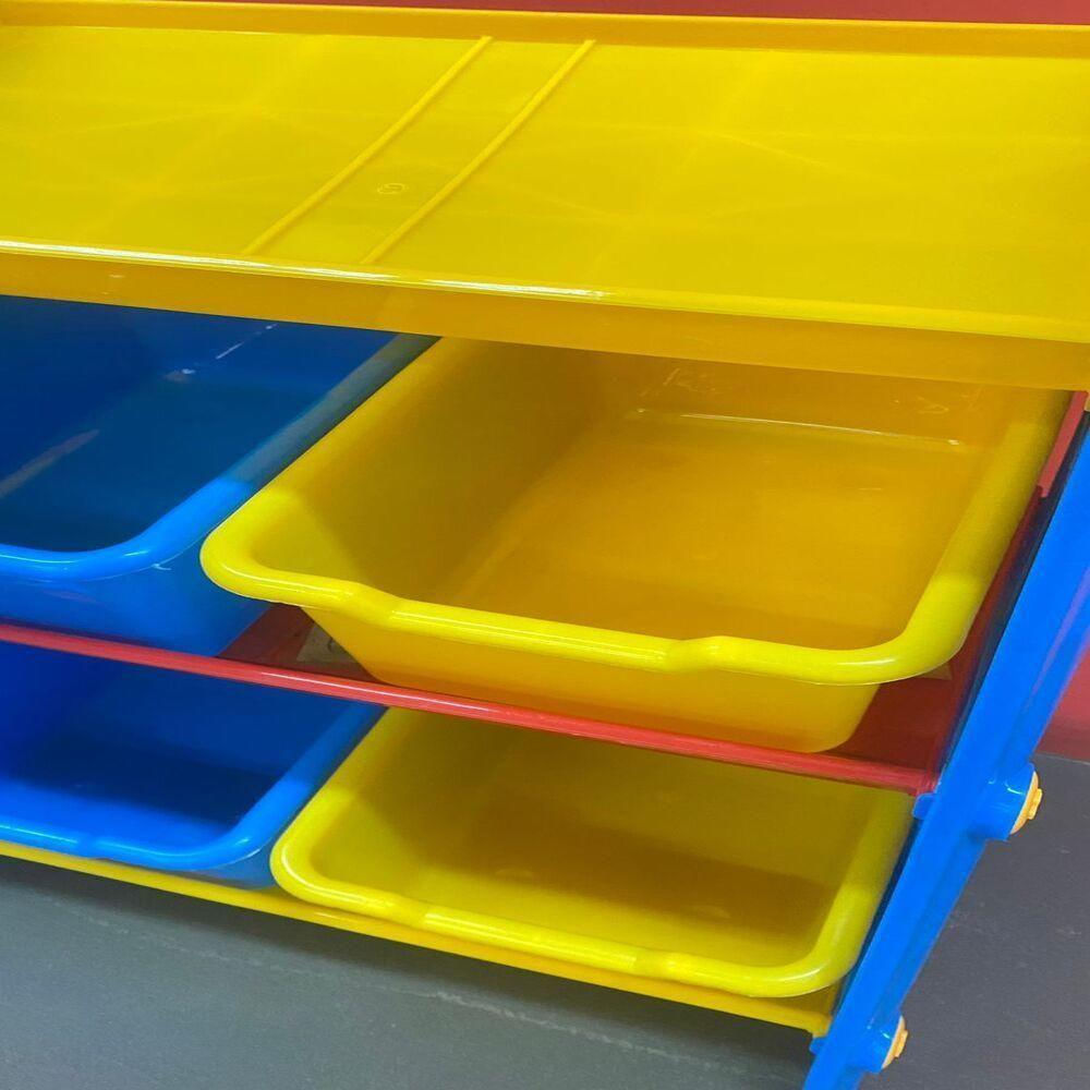 Estante Bau Organizador Brinquedos Caixas Gavetas Prateleira Multiuso Armario Cesto Nicho Quarto Varanda