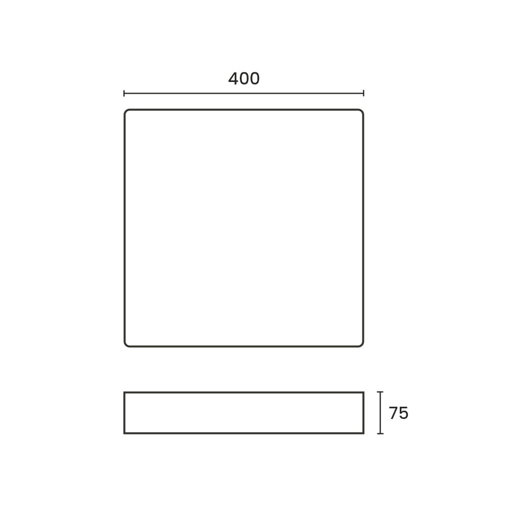 Plafon Sindora DCX00330 24W Led Bivolt Branco / Transparente 3000K Luz Amarela Branco / 3000K - Branco Quente