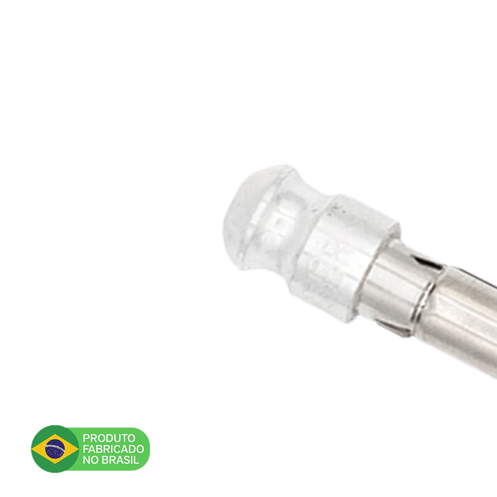 Antena Corta Pipa Moto Retrátil Retrovisor Aço Inox Pta MF6