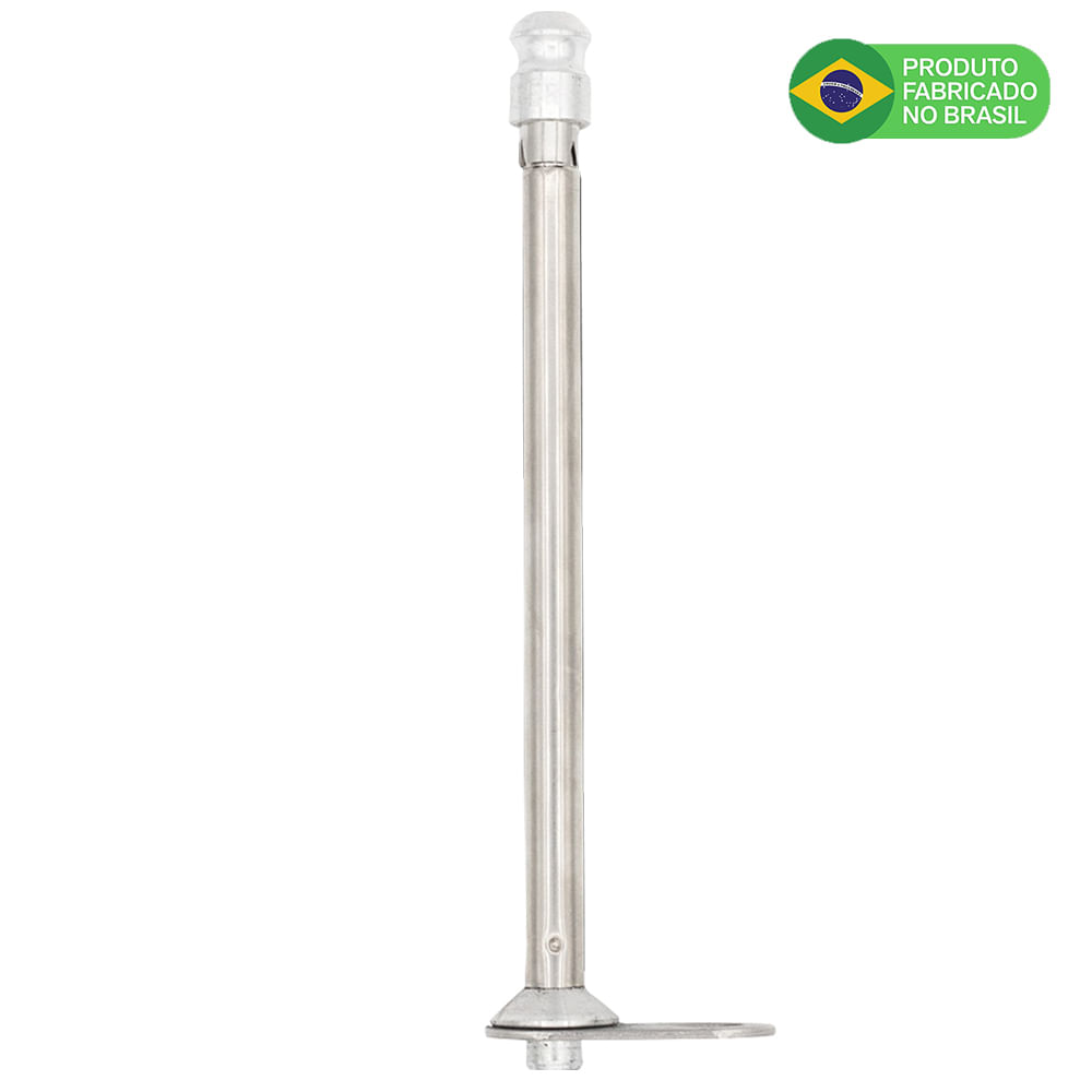 Antena Corta Pipa Moto Retrátil Retrovisor Aço Inox Pta MF6