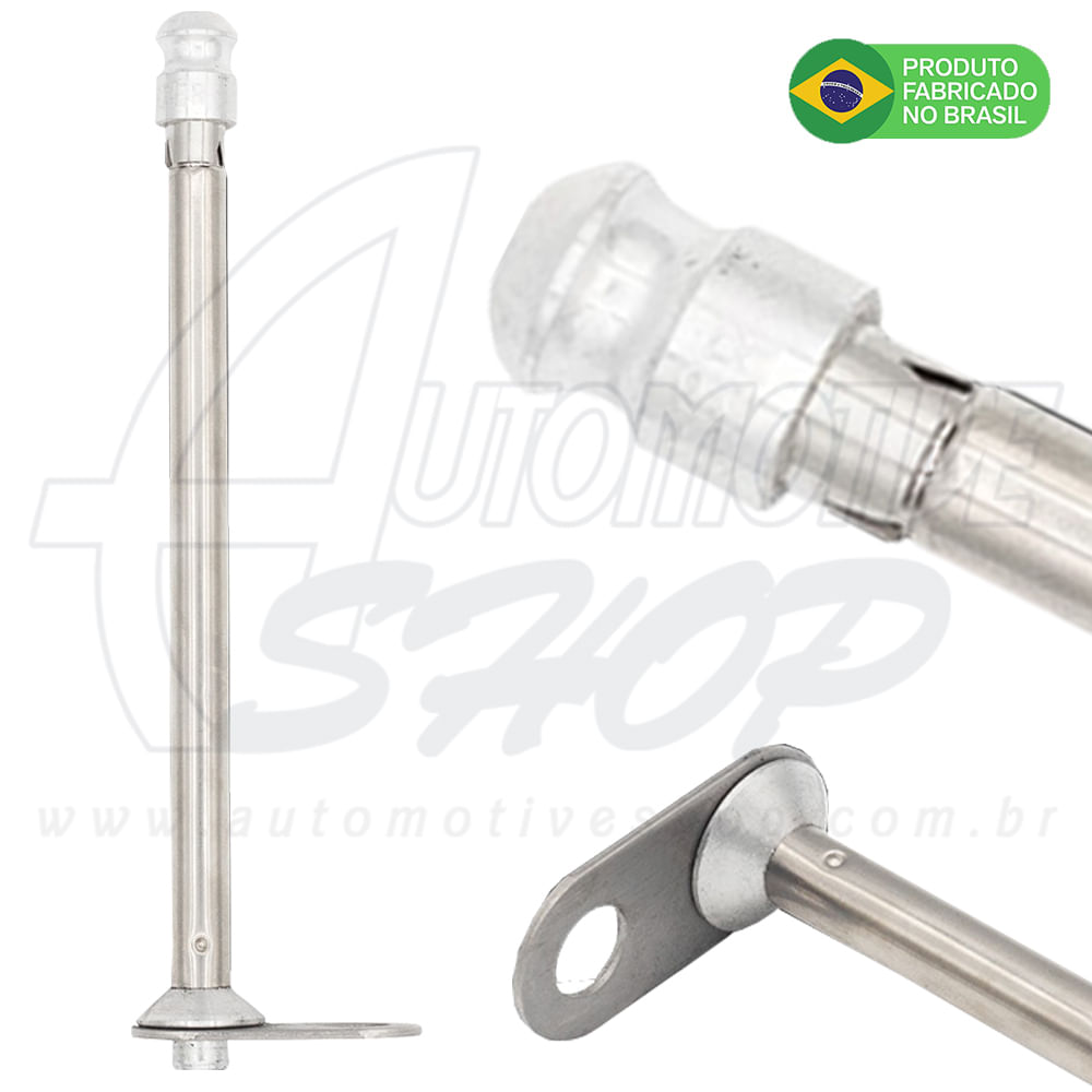 Antena Corta Pipa Moto Retrátil Retrovisor Aço Inox Pta MF6