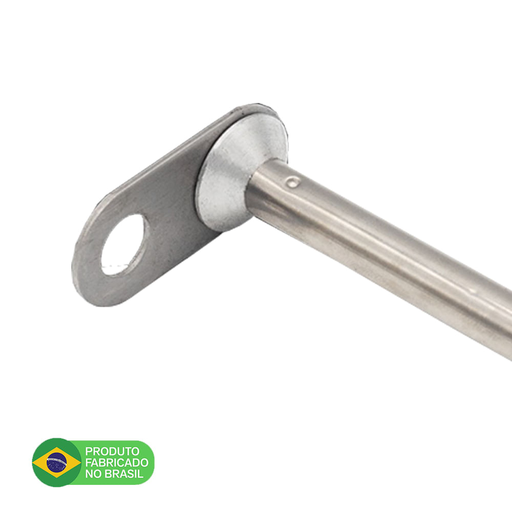 Antena Corta Pipa Moto Retrátil Retrovisor Aço Inox Pta MF6