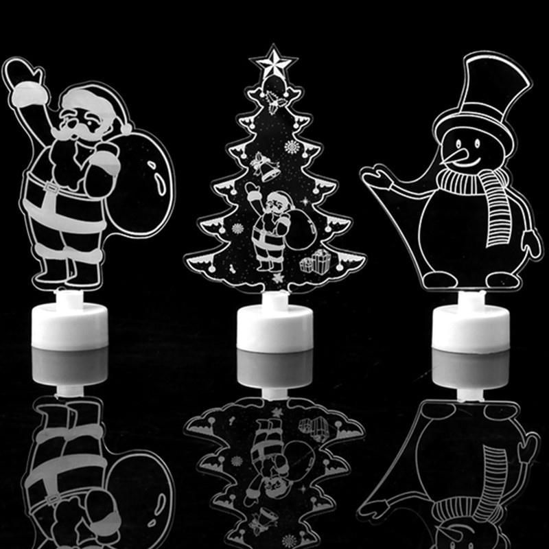 Decoração de Natal Colorida Unissex Luz Noturna Árvore de Natal