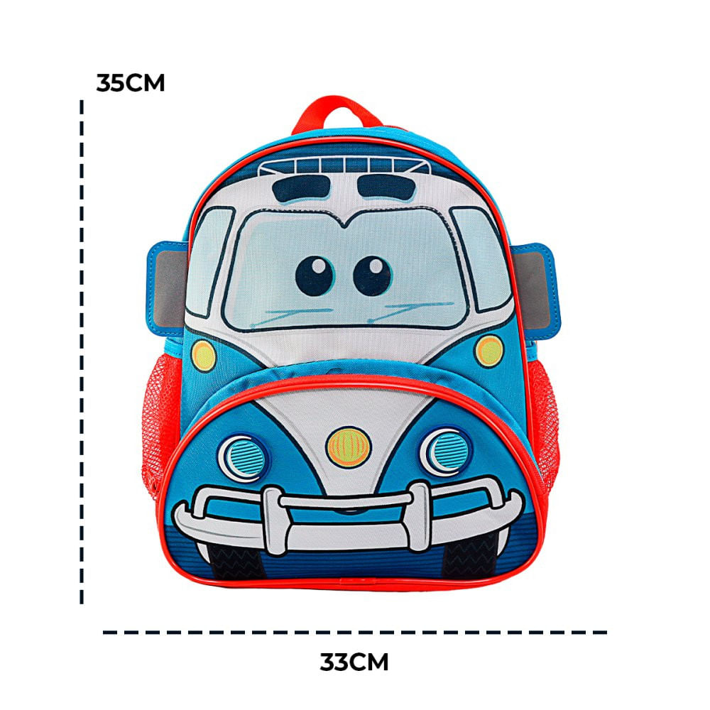 Mochila Infantil Com Alças - Fusca Policia