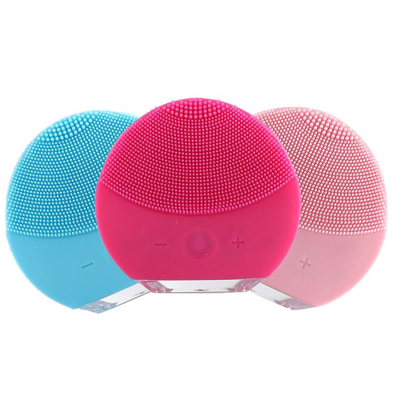 Escova Facial Elétrica à Prova d'Água de Silicone para Limpeza Profunda