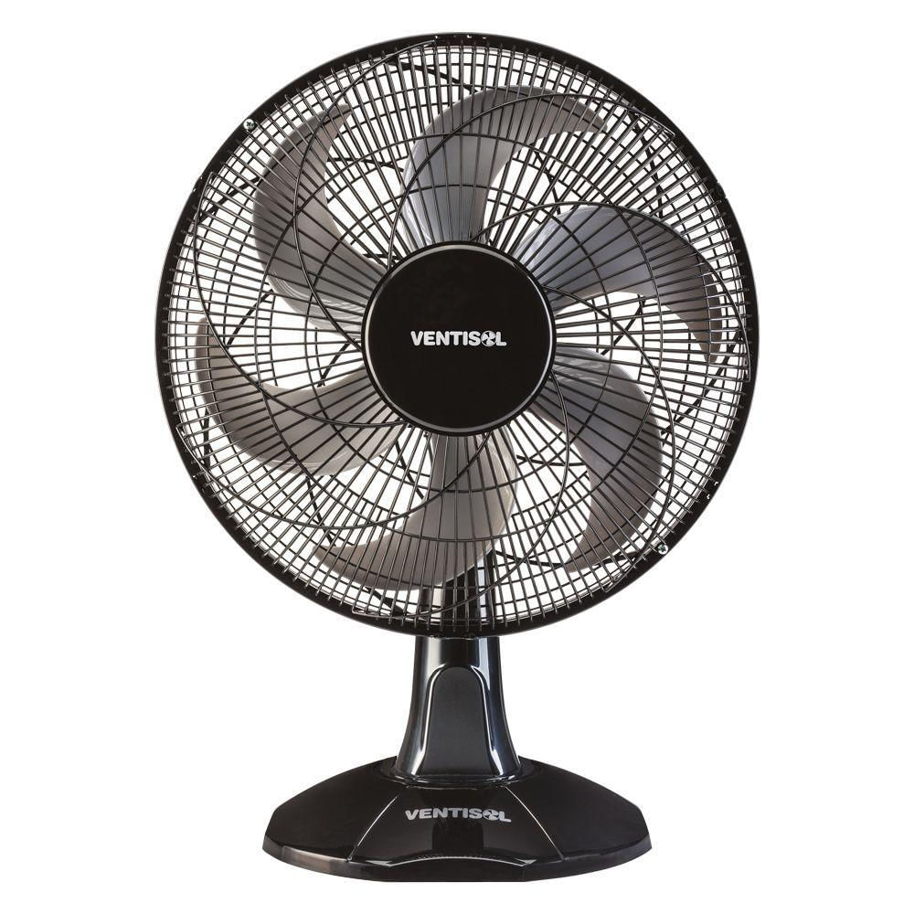 Ventilador De Mesa Ventisol Oscilante 40cm Turbo 6 Preto-cinza 127v