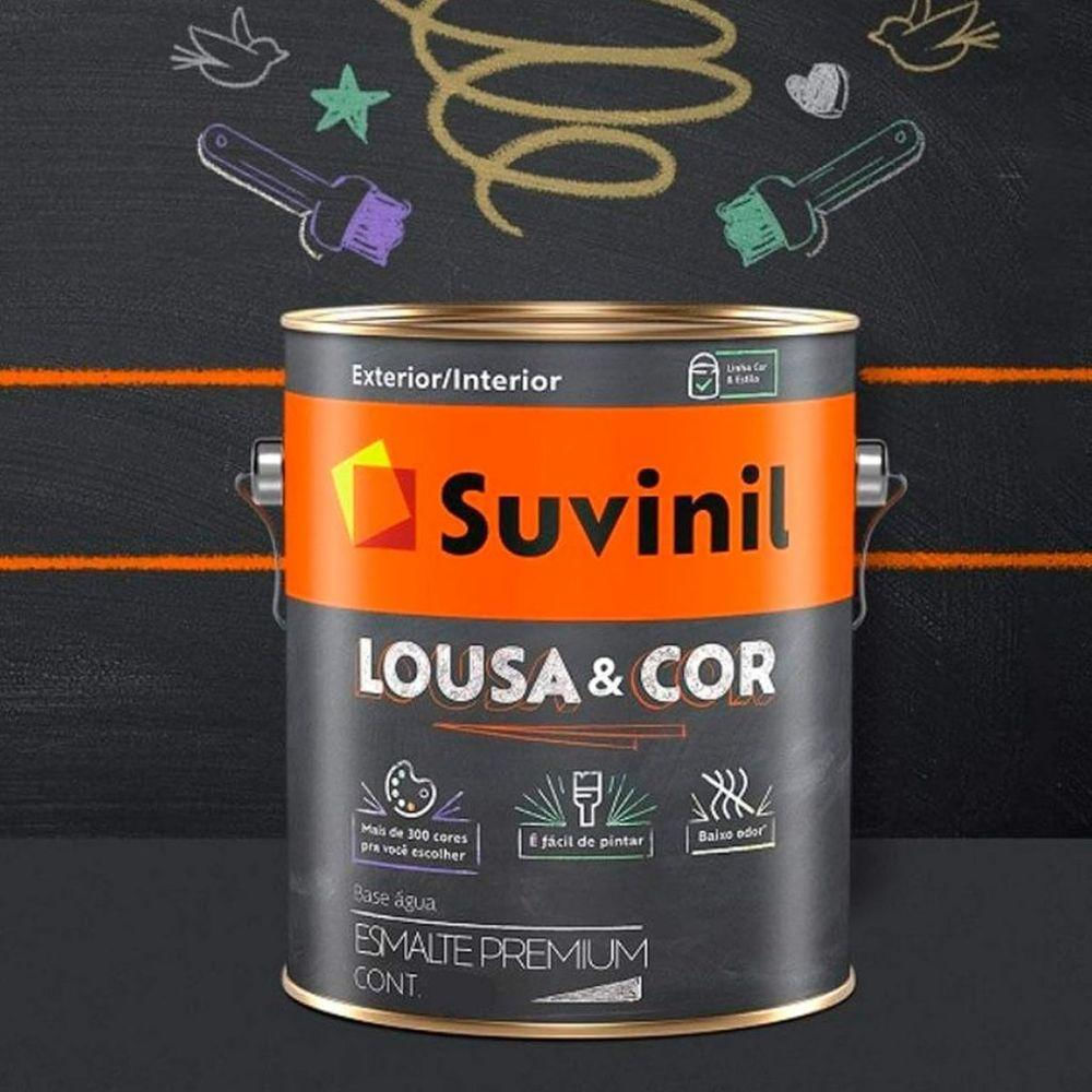 Tinta Lousa Cor Riscar Giz 800ml Suvinil R151 Preto