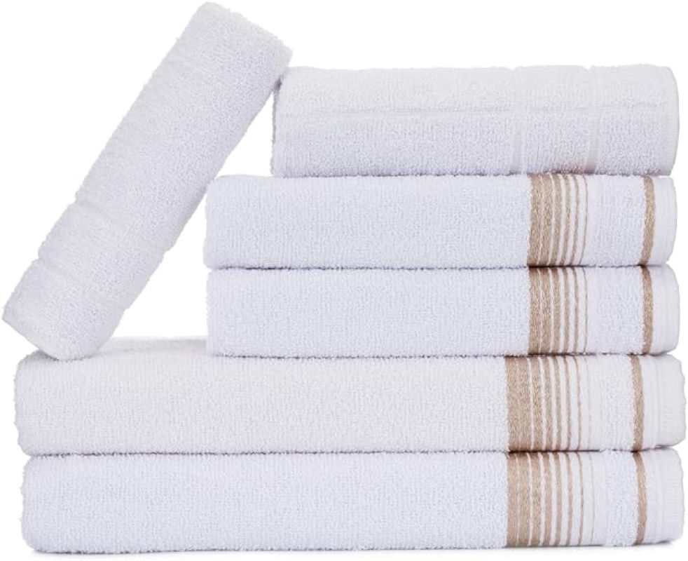 Jogo de Toalhas Luxury Soft Beka 360 g/m² 2 Banho + 2 Rosto + 2 Piso Luxo Branco