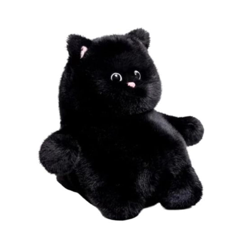 Boneco de Pelúcia Gato Yousheng - Adorável Decoração para Sofá e Cama preto