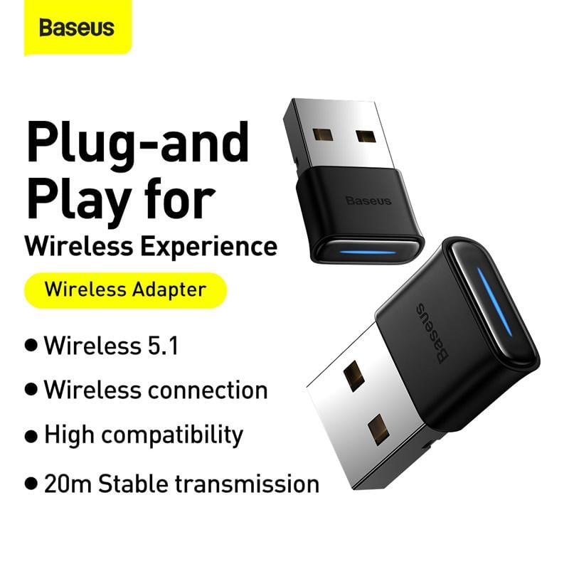 Adaptador Bluetooth 5.3 Baseus para PC e Laptop bluetooth 5.3