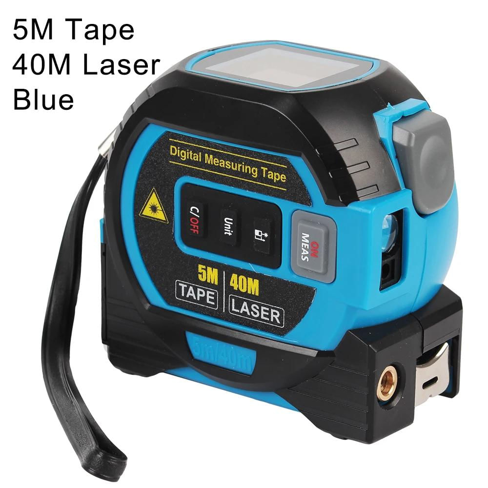 Trena Laser 3 em 1 Medidor Digital de Alta Precisão 40 m / azul