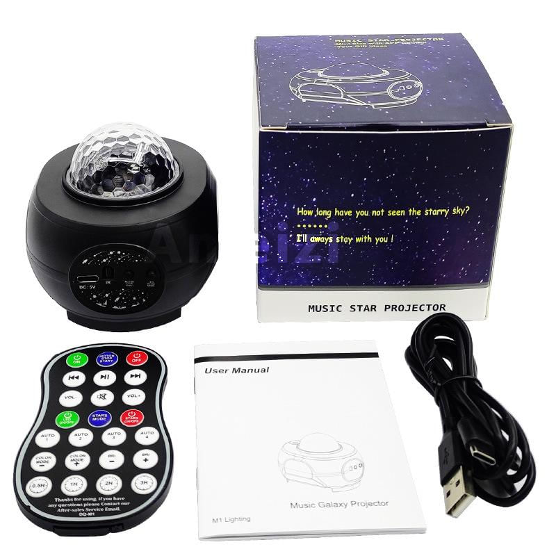 Projetor de Estrelas Galaxy Smart com Controle APP e Bluetooth multicolor