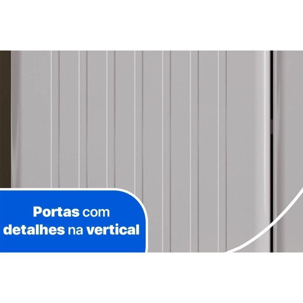 Cristaleira De Cozinha Paneleiro Diamante Aço C- 6 Portas (2 C- Vidro) 70cm Branco - Telasul