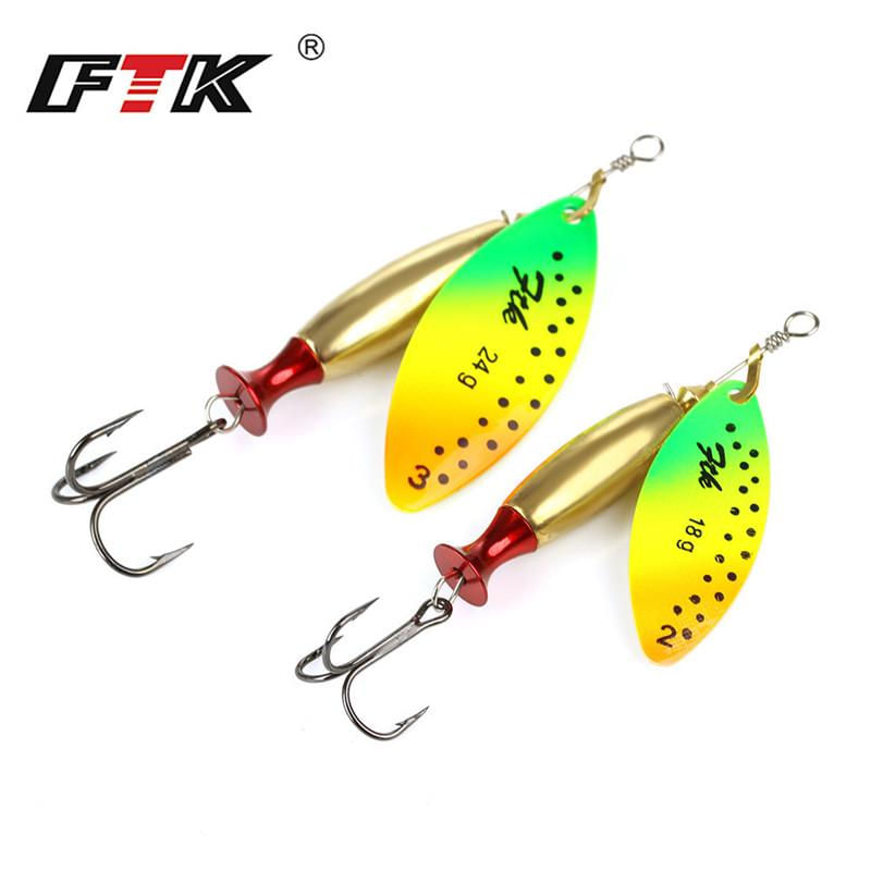 Isca de Pesca FTK 1PC Long Cast Tamanho 2-3 com Garatéias Pontos pretos coloridos-2