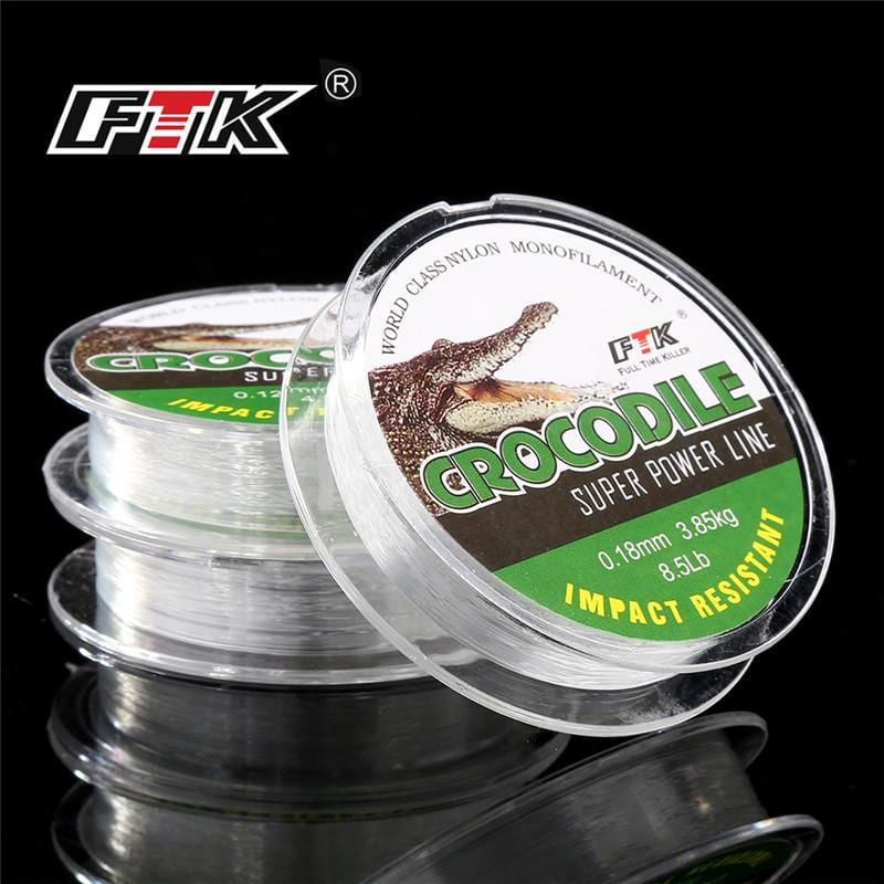 Linha de Pesca de Nylon para Gelo FTK 0,08MM-0,25MM