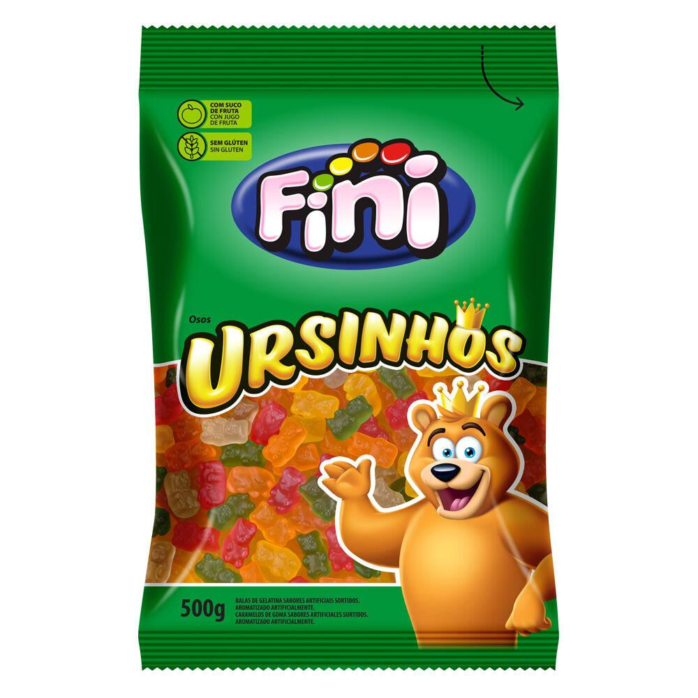 Balas Fini Sweets Ursinhos Brilho Gelatinas Pacotão de 1KG