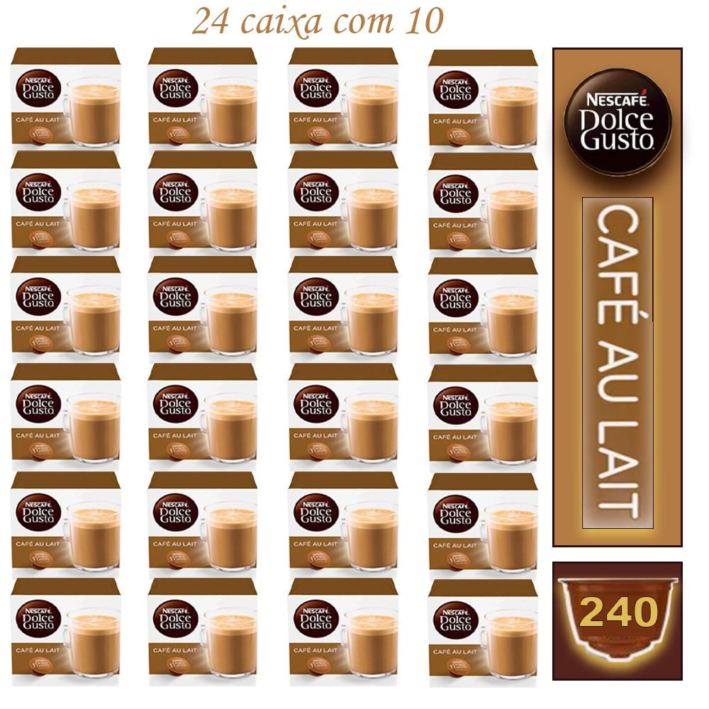 24 Cx Nescafé Café Capsula Au Lait Dolce Gusto Bebida Lactea