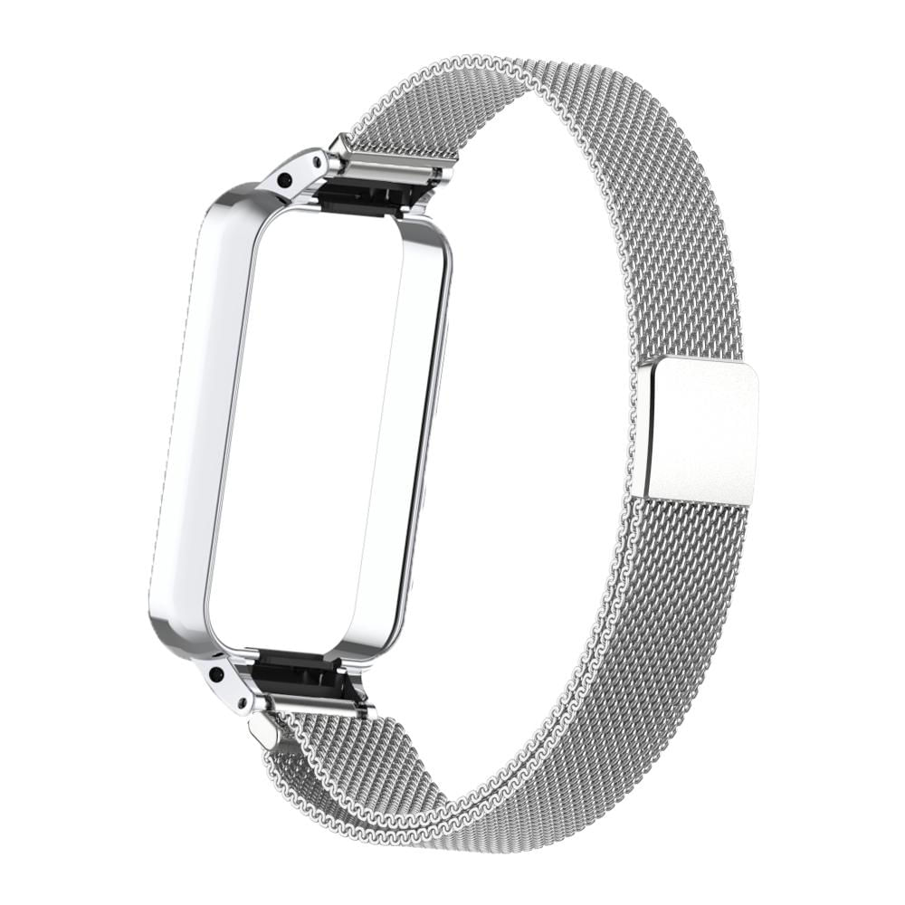 Pulseira de reposição magnética de aço inox para Amazfit Band 7 Para Amazfit Band 7 / preto,vermelho