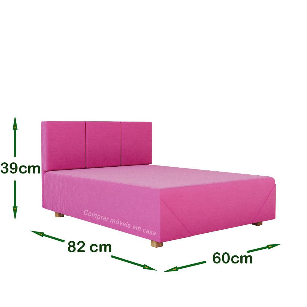 Cama Box Pet Dog Romeu Cachorro Porte Maior 80 Cor Pink - Comprar Moveis em Casa