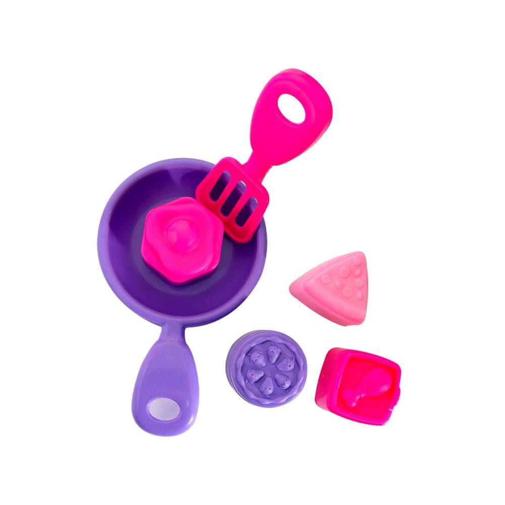 Mini Cozinha Infantil Brinque com o Conjunto Rosa de Fogão Forno e Liquidificador Divertido