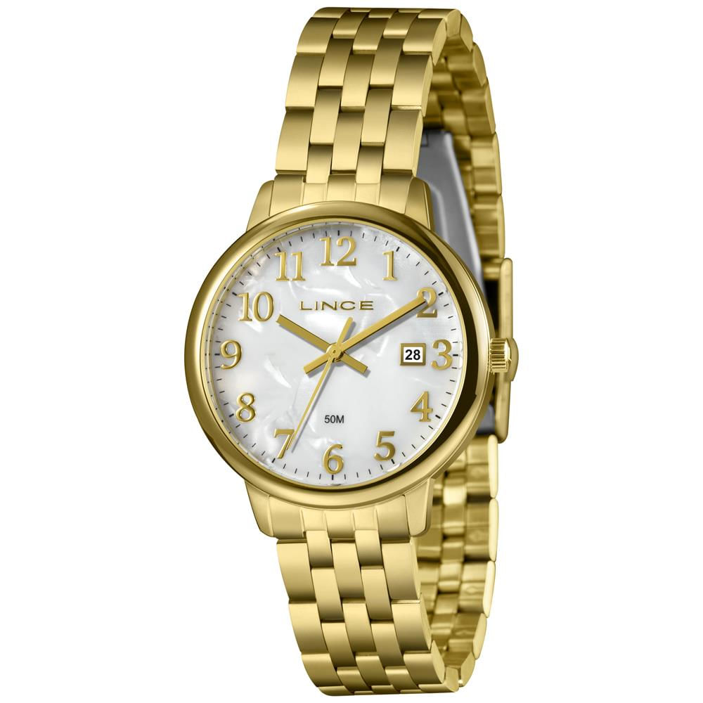 Relógio Lince Feminino Ref: Lrgh194l36 B2kx Casual Dourado