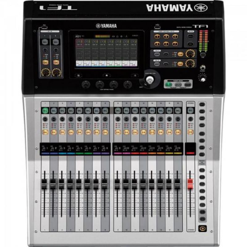 Mesa de Som Yamaha TF1 Digital 40 Canais Bivolt Preta/Prata