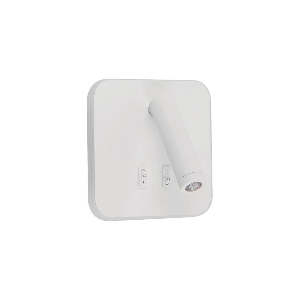 Arandela Astraled Acker Led Com Interruptor Bivolt Branco Ad-4036