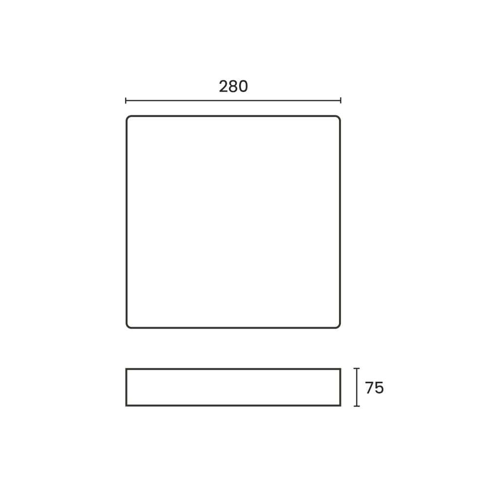 Plafon Sindora DCX00335 12W Led Bivolt Branco / Transparente 6000K Luz Branca Branco / 6000K - Luz Branca