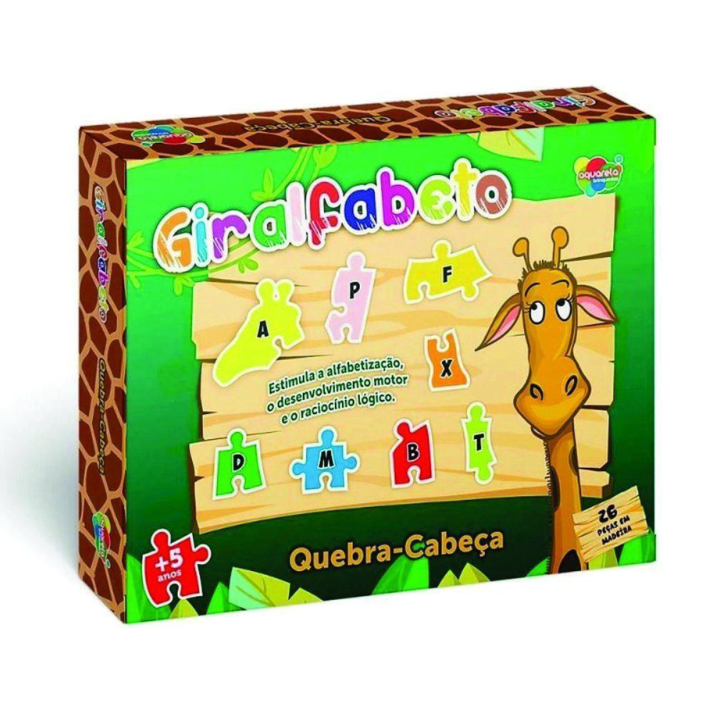 Quebra-cabeça Giralfabeto Mad. 26 Pçs Ref 117