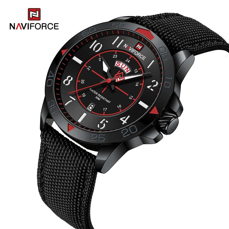 Relógio Masculino NAVIFORCE Quartz Militar à Prova D'Água NF9204N