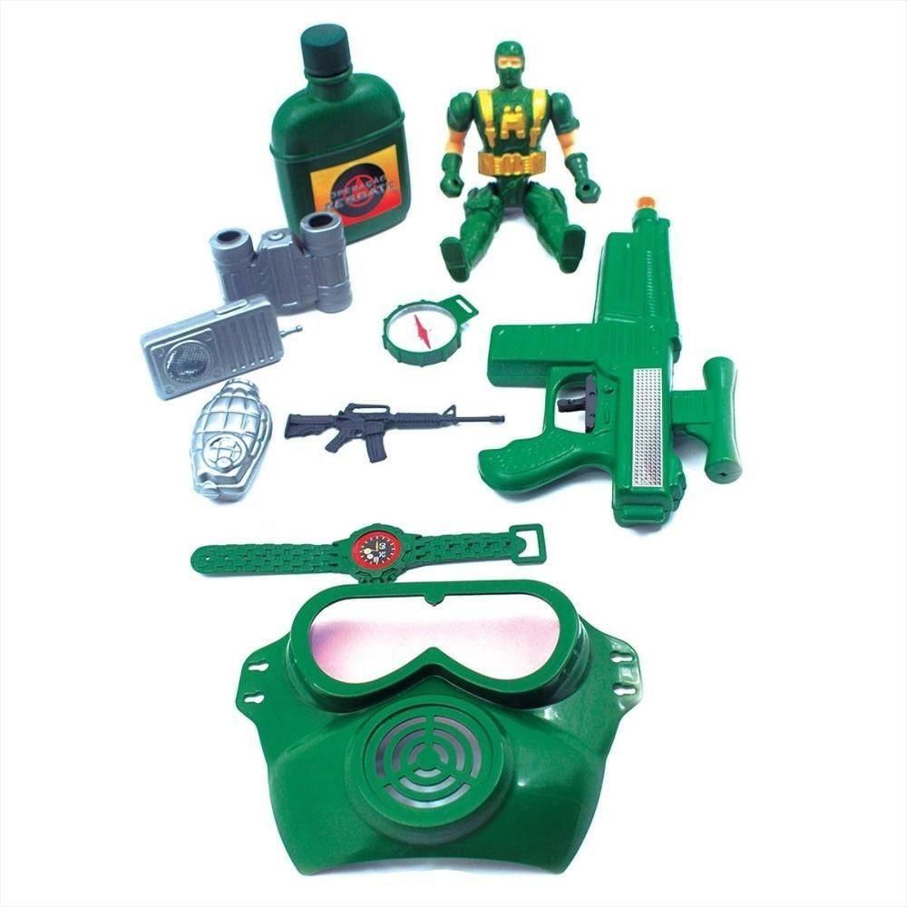 Kit Brinquedo Military Force Com 10 Peças