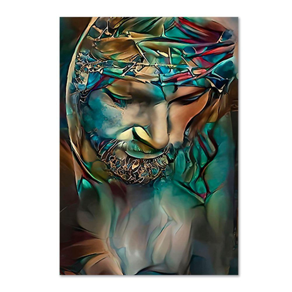 Quadro Decorativo Religioso Meditação, Tela Canvas 100x70 Cm