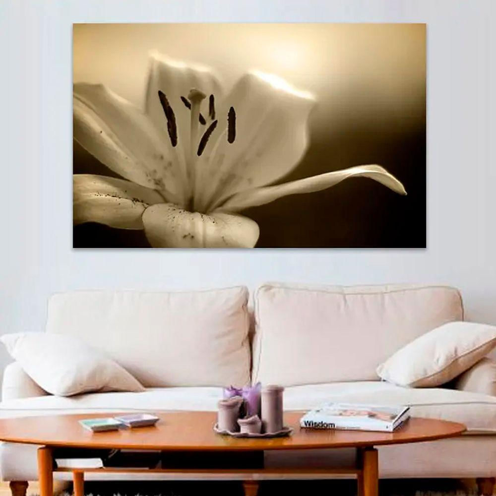 Quadro Decorativo Floral Foto, Tela Em Canvas 100x70 Cm